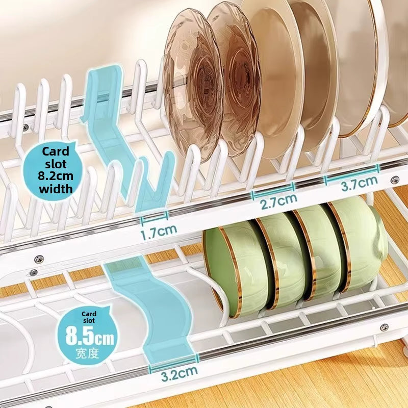 Kitchen Dish Drying Rack – the Space-Saving Pull-Out Organizer Your Kitchen Deserves