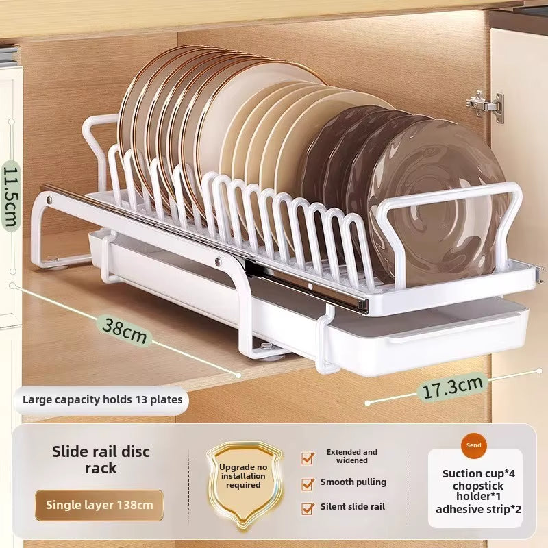 Kitchen Dish Drying Rack – the Space-Saving Pull-Out Organizer Your Kitchen Deserves