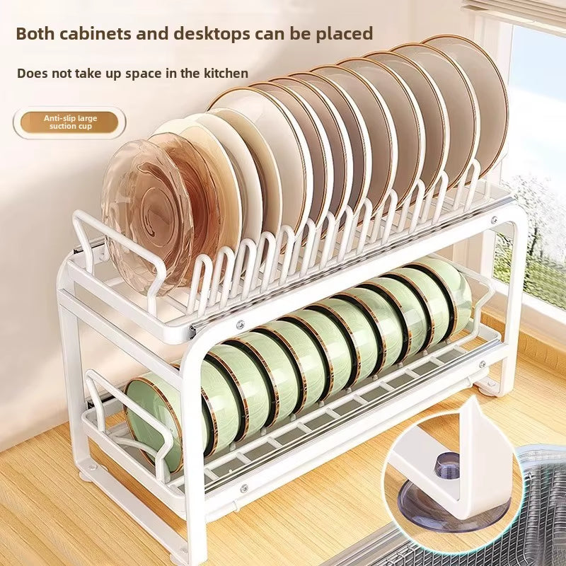 Kitchen Dish Drying Rack – the Space-Saving Pull-Out Organizer Your Kitchen Deserves