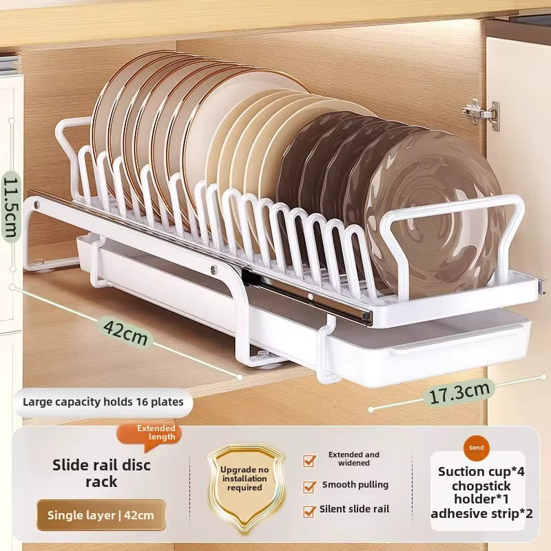 Kitchen Dish Drying Rack – the Space-Saving Pull-Out Organizer Your Kitchen Deserves