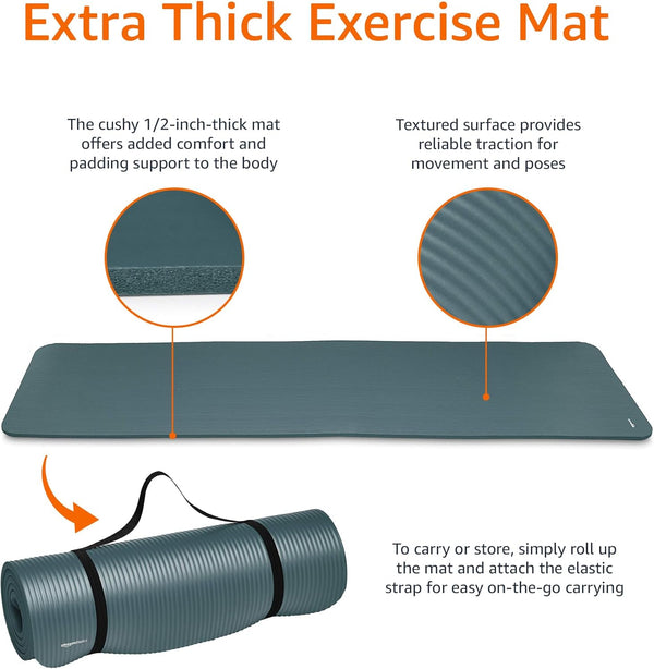 Comfy Yoga Mat with Strap